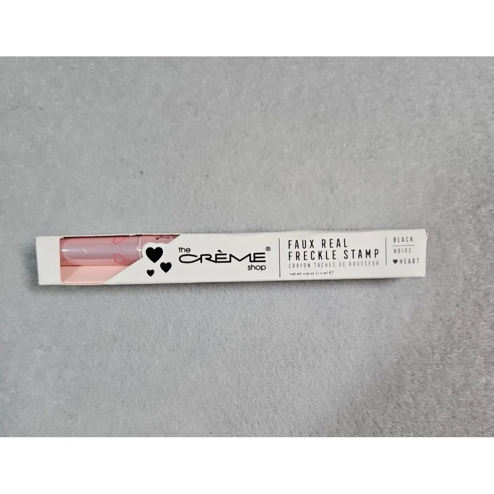 The Crème Shop Faux Real Heart Freckle Stamp - Black - NIB